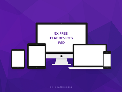 Flat Devices Mockups design flat free freebie imac ipad iphone laptop macbook mockup psd ui