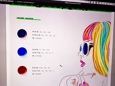 Colors Palette cmyk colorful colors design landing page pallette rgb ui ux web