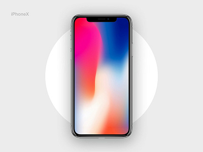 iPhoneX Mockup daily ui challange freebies gradient ios10 iphone iphone mockup iphonex mockup screen ui ux uxpundit