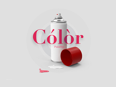 Color Palette Spray 3d bottle color color combination design logo palette spray uxpundit