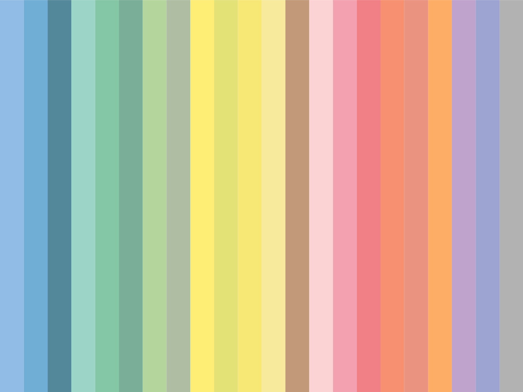 pastel colors