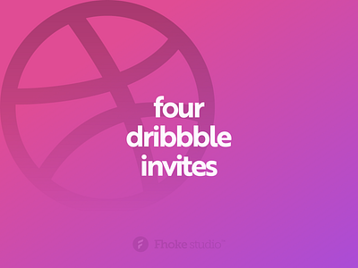 Four Dribbble Invites dribbble invite uxpundit