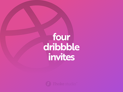 Four Dribbble Invites