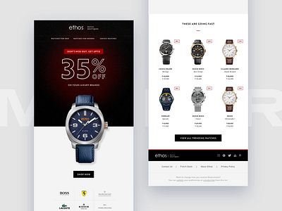 Sale Emailer (Watches) design email email design email template emailer mail mailchimp mailer summer ui ux watch watches