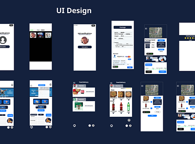 UI Dellidrone Project Delivery app design graphic design ui uiux design ux design