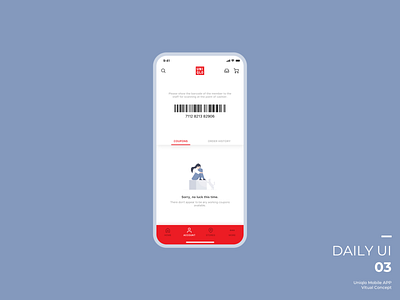 Daily UI 03 app clean dailyui design redesign ui uniqlo
