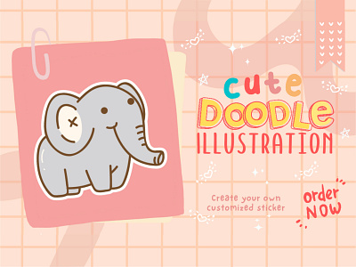 Cute Doodle 7 branding cartoon character chibi cute design design logo doodle doodle art graphic design hand drawn icon identity illustration kawaii logo sticker ui vector