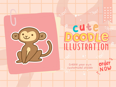 Cute Doodle 11 branding cartoon character chibi cute design design logo doodle doodle art graphic design hand drawn icon identity illustration kawaii logo ui vector