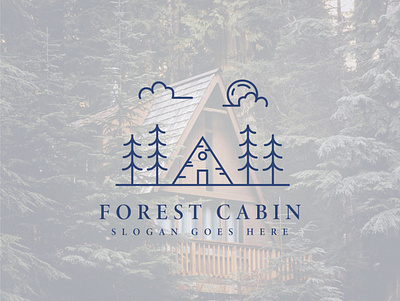 cottage cabin logo vector presentation barn brand identity branding cabin cottage countryside design graphic design illustration line art logo lodge logo logo identity logo presentation tourism vector village