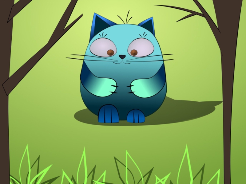 Котик illustration арт кот персонаж