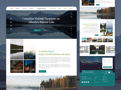 Fishing lodge Resort Website