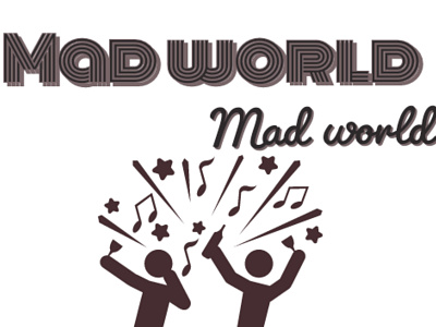 Mad world branding life logo world