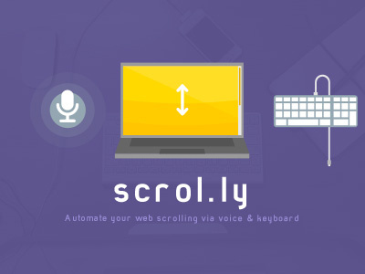 Scrol.ly app brand branding flat icon landing logo web