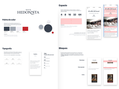 App Style Guide - Guia Hedonista app design system framework palette style guide ui library