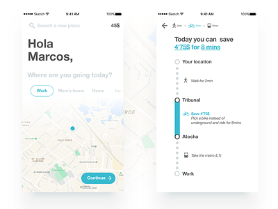 Conversational Interface - Personal Assistant Transportation App