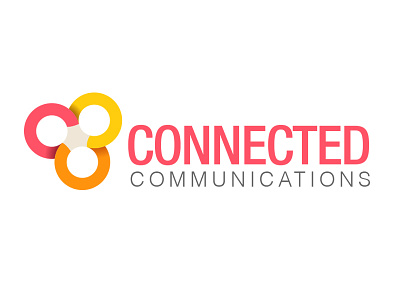 Conncomms corporate geometric illustrator logo