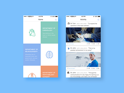 Medical app cool design interface ios medical simple ui ux white