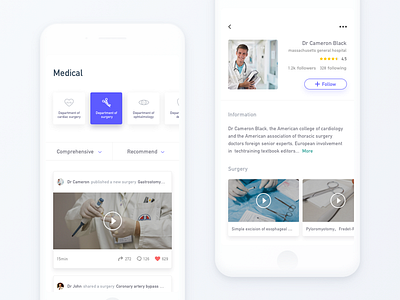 Medical app cool design interface ios label medical simple ui ux white