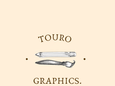 Touro Graphics Logo branding design graphic design illustration logo typography