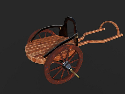 stylized cart for a warrior