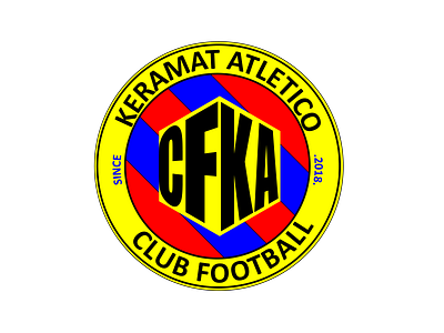 KERMAT ATLETICO CLUB FOOTBALL branding graphic design logo