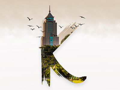 KENYA creative design graphic design illustration letters logo manipulation post social media ui