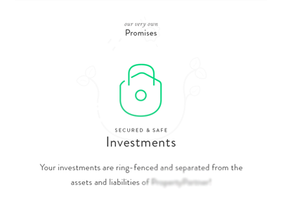 Investments and Security clean green icon