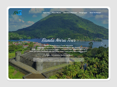Banda Neira Tour - Web UI graphic design ui ui website ux web design web travell