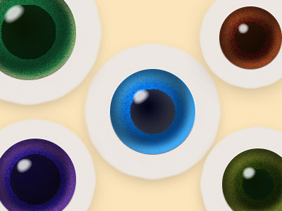 One layer style — Eyeballs eyeballs one layer sphere style