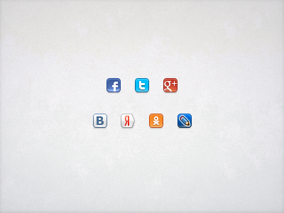 Social network icons