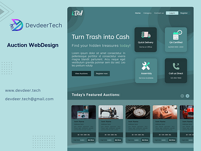 Auction Website | Bidding Website | Auction-house | Auction-find auctionhouse auctions bidding devdeertech webdesign