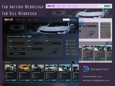 🚘 Auction Website Car Sell | Cars Auction Website Design🔥 auctions bestcarsellingcompanywebdesign bidding branding car auction website carseller graphic design ui webpage