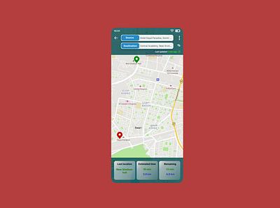 Live location tracker design ui ui design ux