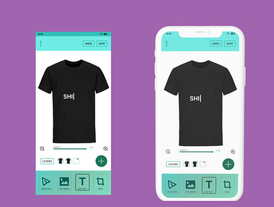Daily UI - T-shirt customization app dailyui design figma ui ux