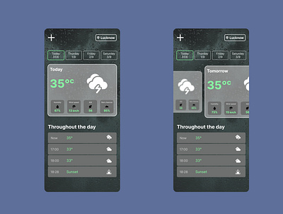 Daily UI - Weather app design design figma ui ux