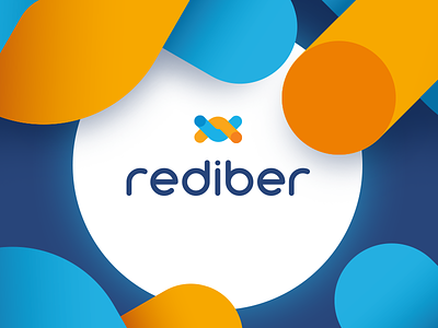 Rediber Branding branding colorful combination mark fiber icon light logo optical speed symbol
