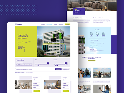 XCity Towers Website branding cool dynamic emotional design real estate ui user experience user interface ux web design youthful