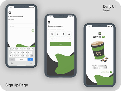Daily UI - Sign Up Page daily ui design illustration signup ui