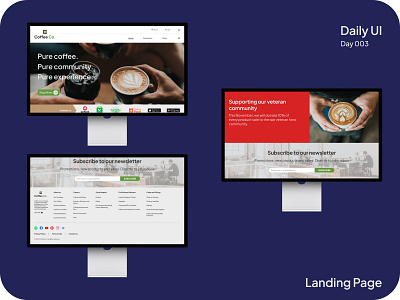 Landing Page #DailyUI #003 design illustration landing page ui website