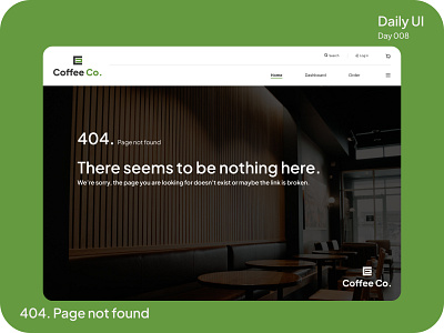 404. Page not found #DailyUI #008 404 design page not found ui