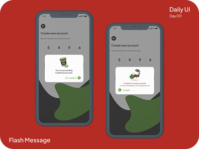 Flash Message #DailyUI #011