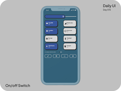 On/off Switch #DailyUI #015 daily ui design notifications onoff ui