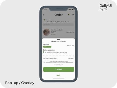 Pop-up / Overlay #DailyUI #016