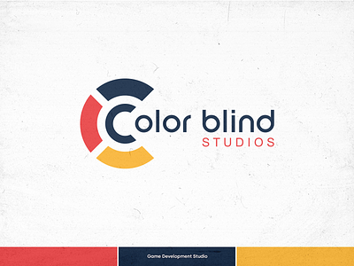 Colorblind Studios - Logo Design blind branding colorblind game dev game development game development studio game logo graphic design logo logodesign logotype studios