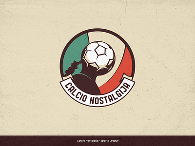 Calcio Nostalgija - Logo Design branding calcio football football logo graphic design italy logo logo design nostalgia retro logo roberto baggio soccer soccer ball typography vintage logo
