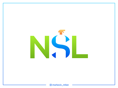 NSL - Logo Design branding cleaning company cleaning logo cleaning service design graphic design logo logotype logotypes negative space logo vector