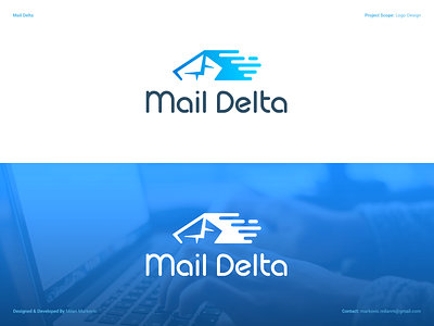 Mail Delta - Logo Design branding connection design digital email envelope graphic design illustration logo logodesign logomark logotype mail message service speed symbol technology typography vector