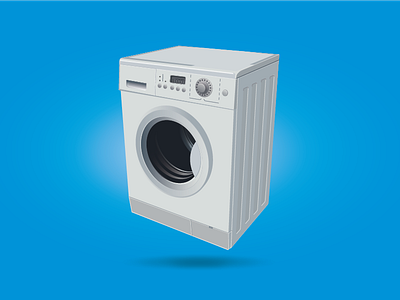 Washing machine on blue background background blue design fotolia illustration meelantche stock vector washing mashine