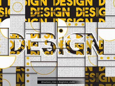 Creative Illustration of Design word concept creative design design digital art graphic design illistration letter art typography design vector