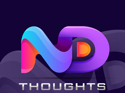 ND Thoughts LOGO branding design graphic design illustration logo logo design